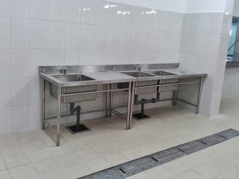 Chậu rửa đôi inox